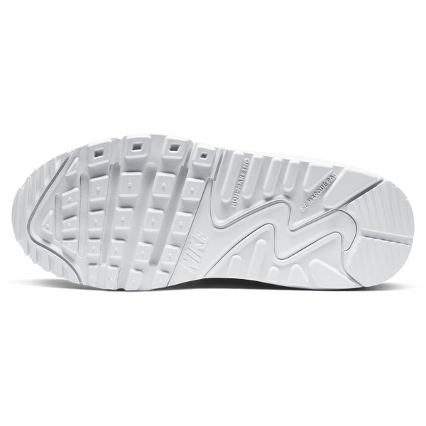 Nike Air Max 90 - Boys' Preschool - White/White/Metallic Silver - Image 5