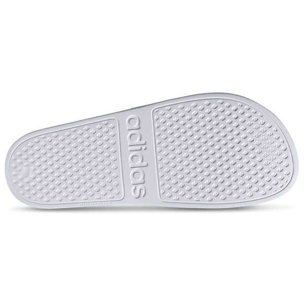 adidas Adilette Aqua Slides - Men's - Ftwr White/Ftwr White/Platin Met - Image 5
