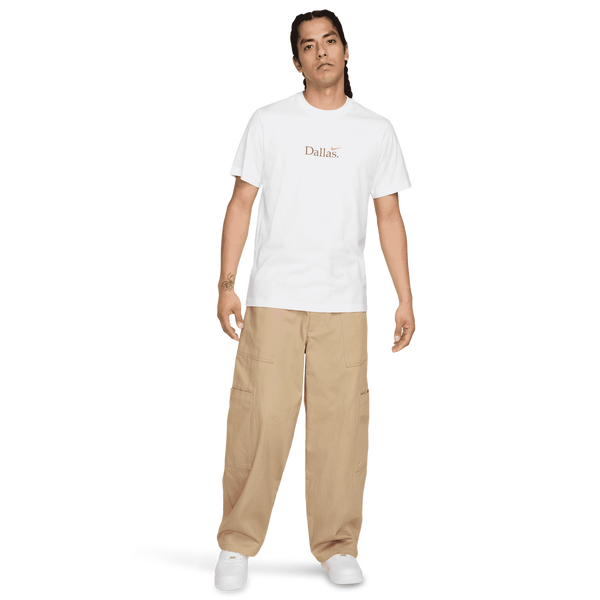 Nike Dallas Short Sleeve Crew T-Shirt - Men's - White/Cosmic Clay - Image 4