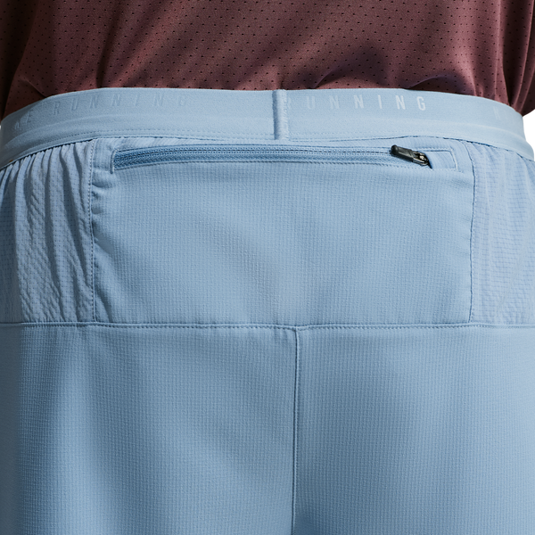 Nike Dri-FIT Stride 2in1 7" Shorts - Men's - Reflective Silver/Work Blue - Image 2