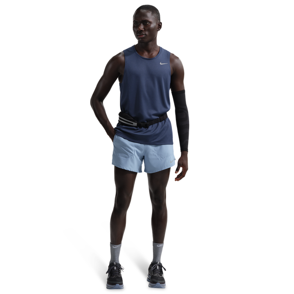 Nike Dri-FIT Stride 5in Brief-Lined Shorts - Men's - Work Blue/Reflective Silver - Image 3