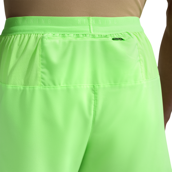 Nike Dri-FIT Stride 7in Brief-Lined Shorts - Men's - Lime Blast/Reflective Silver - Image 2
