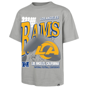 47 Brand NFL Rams Hometown Lights T-Shirt - Men's - Gray