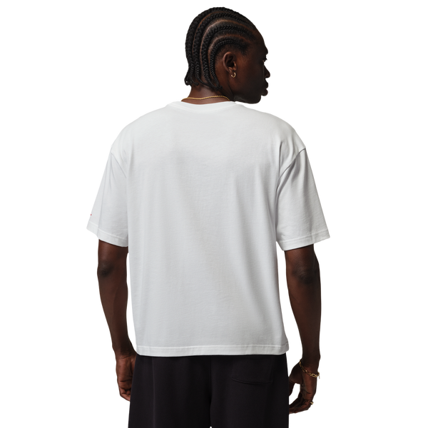 Jordan Flight Essential Boxy Graphic Short Sleeve Crew - Men's - White/Red - Image 2