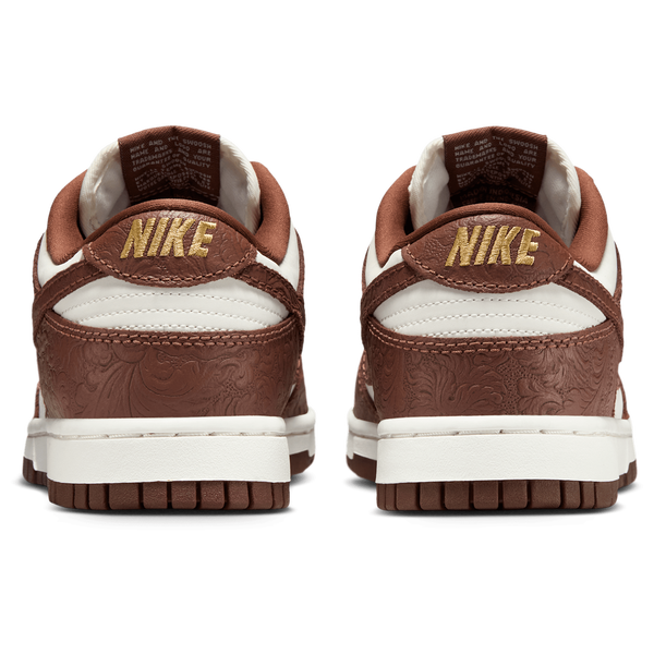 Nike Dunk Low - Women's - Sail/Sail/Fauna Brown - Image 3