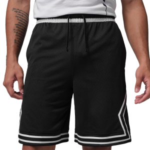 Jordan Dri-FIT SPT 9" Diamond Shorts - Men's - Black/White