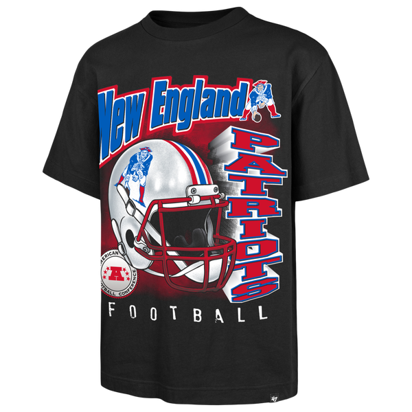 47 Brand NFL Patriots Chrome Burst T-Shirt - Men's - Black
