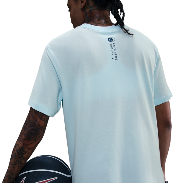 Nike Dri-FIT Sabrina Short Sleeved T-Shirt - Women's - Glacier Blue - Image 2