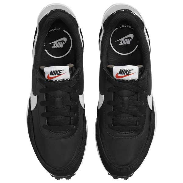 Nike Waffle Debut - Women's - Black/Orange/White - Image 4