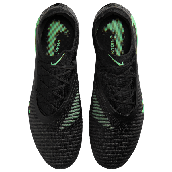 Nike Phantom 6 Low Elite Fg - Men's - Black/Black/Illusion Green - Image 4