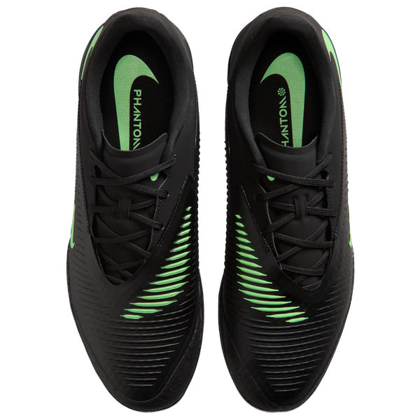 Nike Phantom 6 Low Acad IC - Men's - Black/Black/Illusion Green - Image 4
