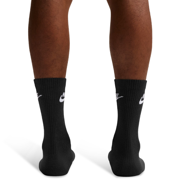 Nike Everyday Elevated Futura Crew Socks 3 Pack - Adult - Black/Black/White - Image 4