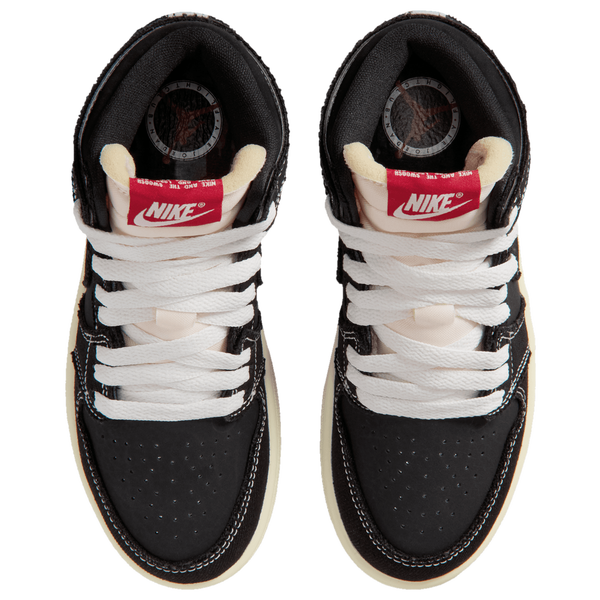 Jordan 1 Retro High OG FC - Boys' Preschool - Red/Sail/Black - Image 4