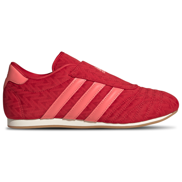 adidas Taekwondo Slip - Women's - Off White/Better Scarlet/Semi Flash Red