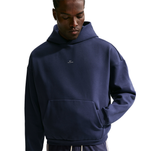 Nike TF SI Brsh Pullover Hoodie - Men's - White/Navy
