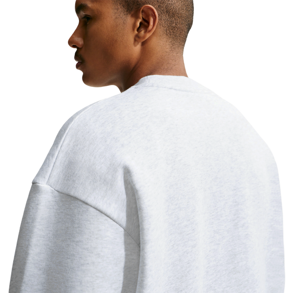 Nike Solo Basketball Long Sleeve Concept Crew - Men's - Birch Heather/Black - Image 2
