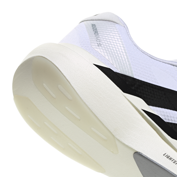 adidas Adizero Evo SL Woven - Men's - Footwear White/Core Black/Dash Grey - Image 6
