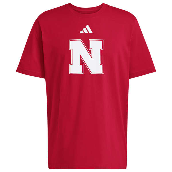 adidas College Logo Short Sleeve T-Shirt - Men's - Red