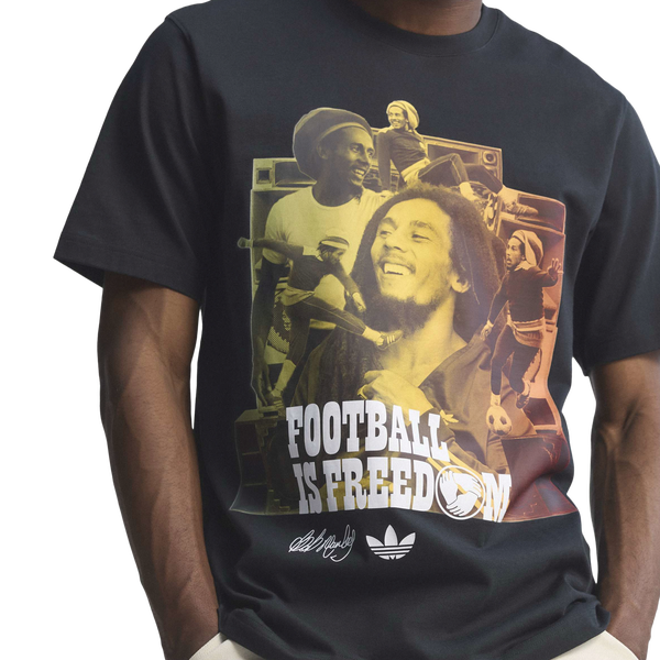 adidas Jamaica Bob OG 1 T-Shirt - Men's - Black - Image 4