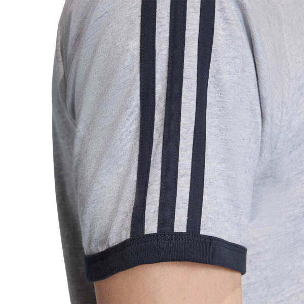 adidas 3-Stripes T-Shirt - Men's - Medium Grey Heather - Image 4