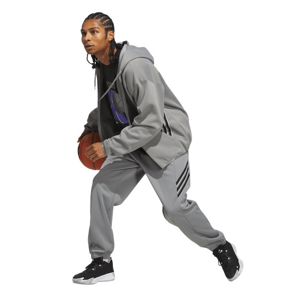 adidas Crazy Warm Fleece Pants - Men's - Grey - Image 5