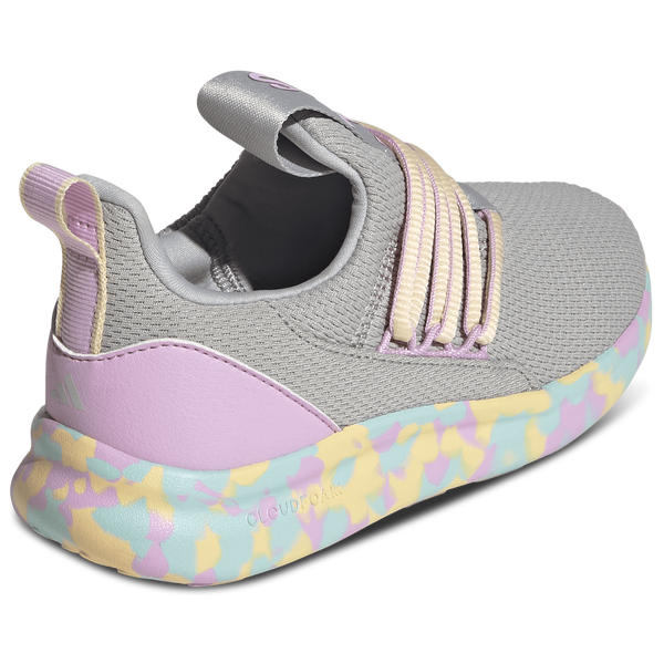 adidas Lite Racer Adapt 7.0 - Boys' Grade School - Grey Two/Orange Tint/Bliss Lilac - Image 3