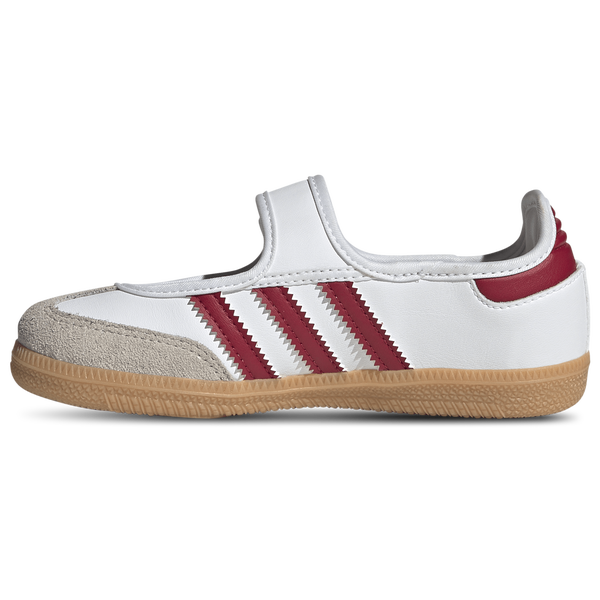 adidas Originals Samba Jane - Girls' Preschool - Footwear White/Gum/Team Victory Red - Image 2