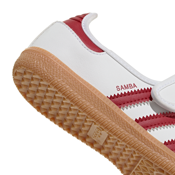 adidas Originals Samba Jane - Girls' Preschool - Footwear White/Gum/Team Victory Red - Image 6