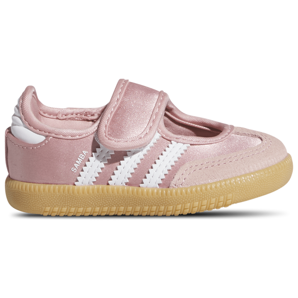 adidas Originals Samba Jane Satin - Girls' Toddler - Wonder Mauve/Footwear White/Gum
