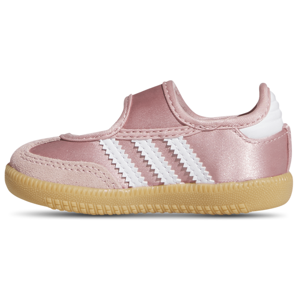 adidas Originals Samba Jane Satin - Girls' Toddler - Wonder Mauve/Footwear White/Gum - Image 2