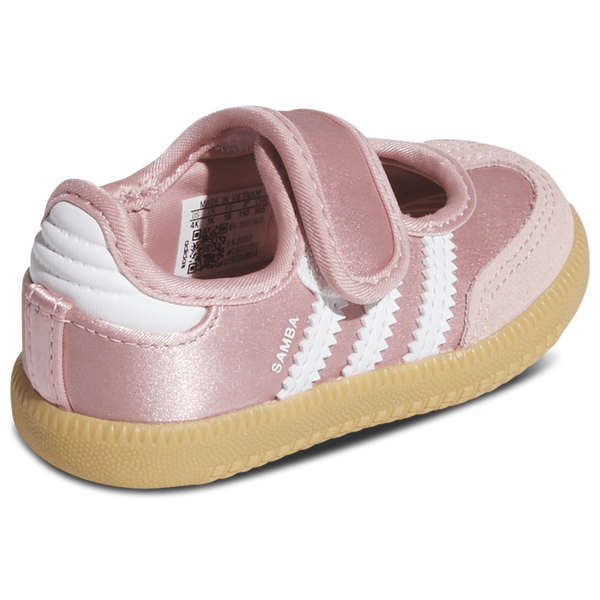 adidas Originals Samba Jane Satin - Girls' Toddler - Wonder Mauve/Footwear White/Gum - Image 3