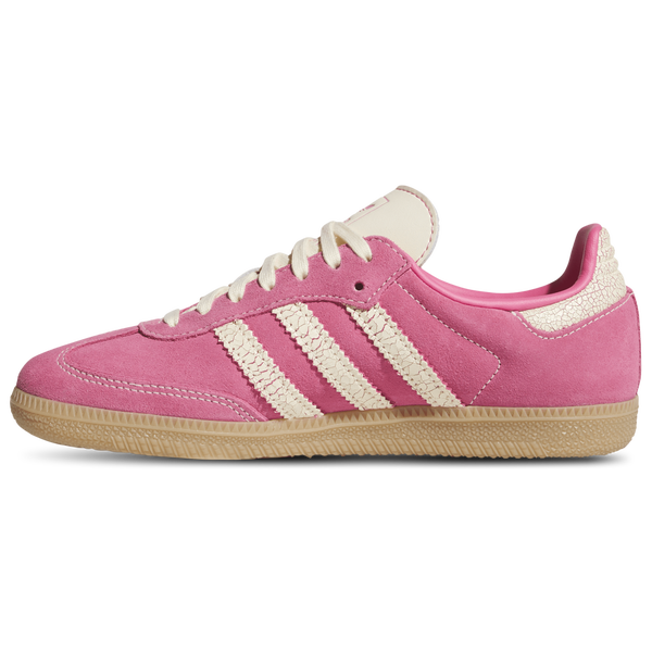 adidas Originals Samba OG - Girls' Grade School - Warm Vanilla/Pink Fusion/Gum - Image 2