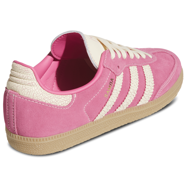 adidas Originals Samba OG - Girls' Grade School - Warm Vanilla/Pink Fusion/Gum - Image 3