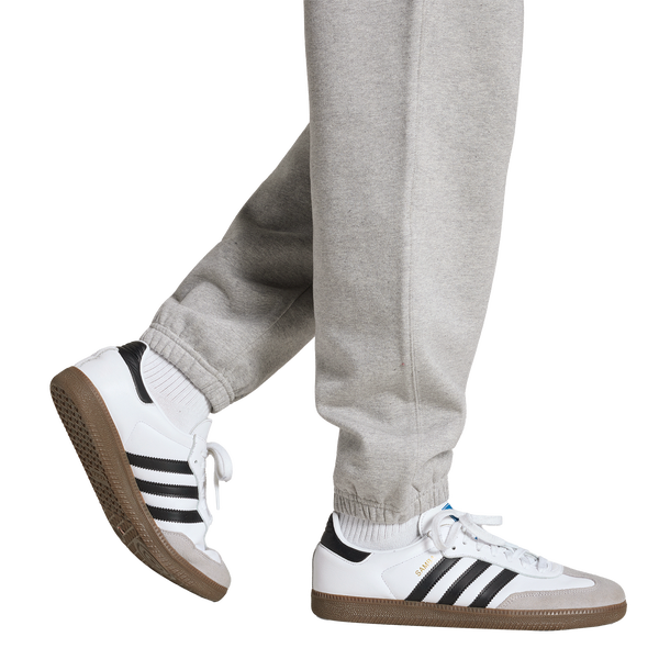 adidas Originals Trefoil Essentials Fleece Pants - Men's - Medium Grey Heather - Image 4