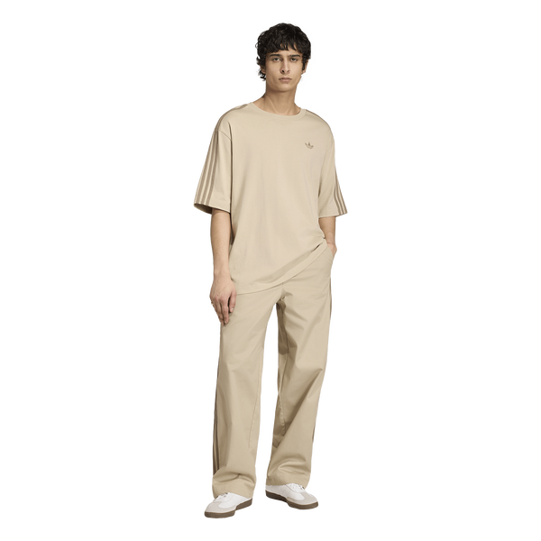 adidas 3 Stripe Oversized T-Shirt - Men's - Beige - Image 5