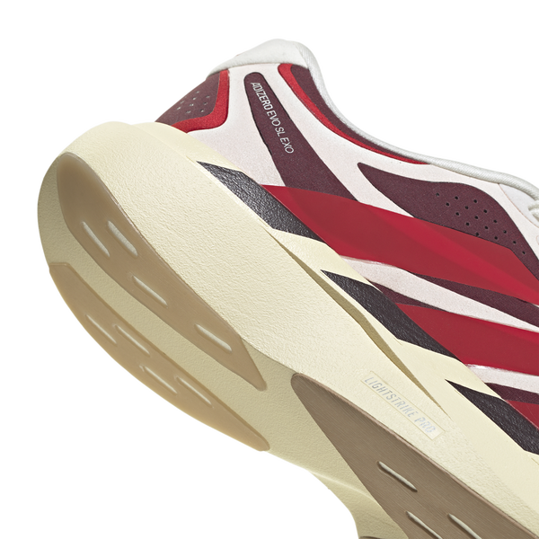 adidas adizero Evo SL Exo Suede - Men's - Off White/Better Scarlet/Maroon - Image 6
