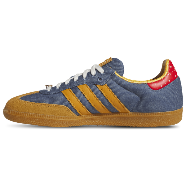 adidas Originals Samba - Men's - Blue/Yellow/Brown - Image 2