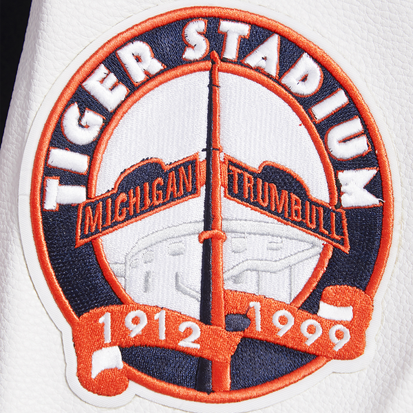 Pro Standard Detroit Tigers Retro Classic Wool Varsity Jacket - Men's - Midnight Navy/Orange/Midnight Navy - Image 8