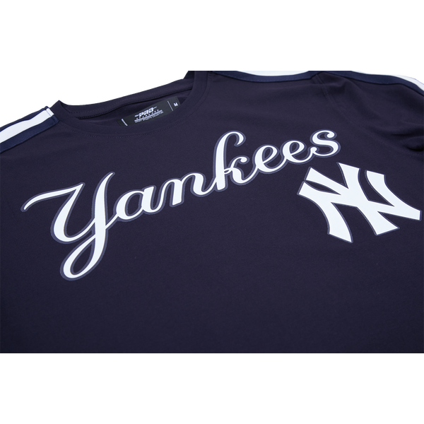 Pro Standard New York Yankees Logo Classic Mesh Taping Shirt - Men's - Midnight Navy - Image 6