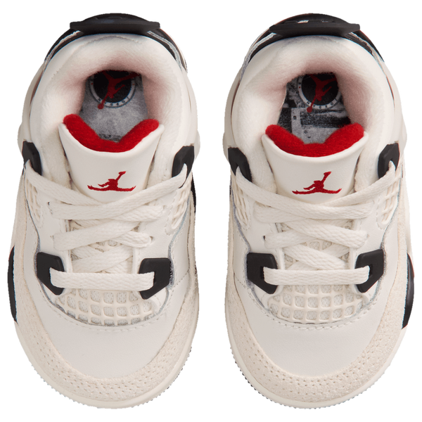 Jordan Retro 4 - Boys' Toddler - White/Red/Black - Image 4