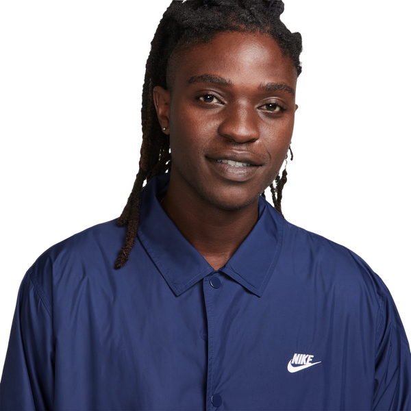 Nike Club Coaches Jacket - Men's - Midnight Navy/White - Image 3