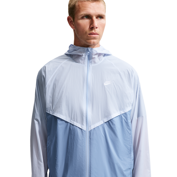 Nike Windrunner Lightweight Unlined FZ UV Jacket - Men's - Hydrogen Blue/Work Blue/White