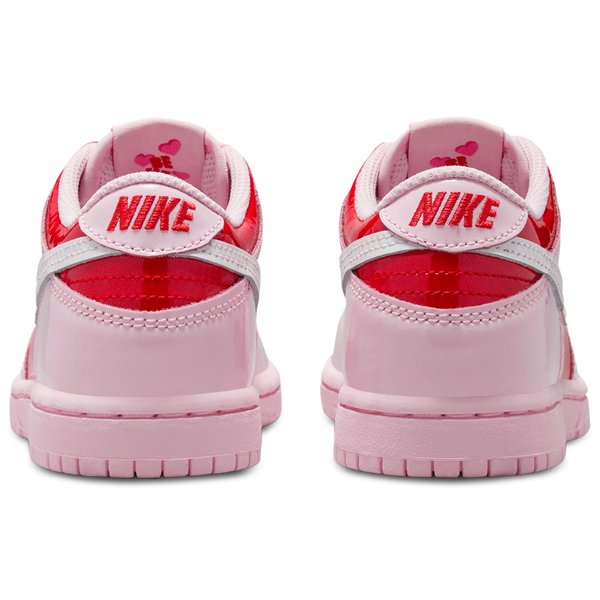 Nike Dunk Low Valentine's Day - Girls' Preschool - Pink Foam/Summit White/Red - Image 3