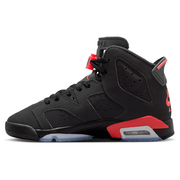 Jordan Retro 6 - Boys' Grade School - Black/Red - Image 2
