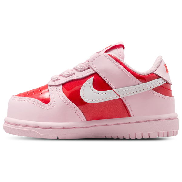 Nike Dunk Low Valentine's Day - Girls' Toddler - Pink Foam/Summit White/Red - Image 2