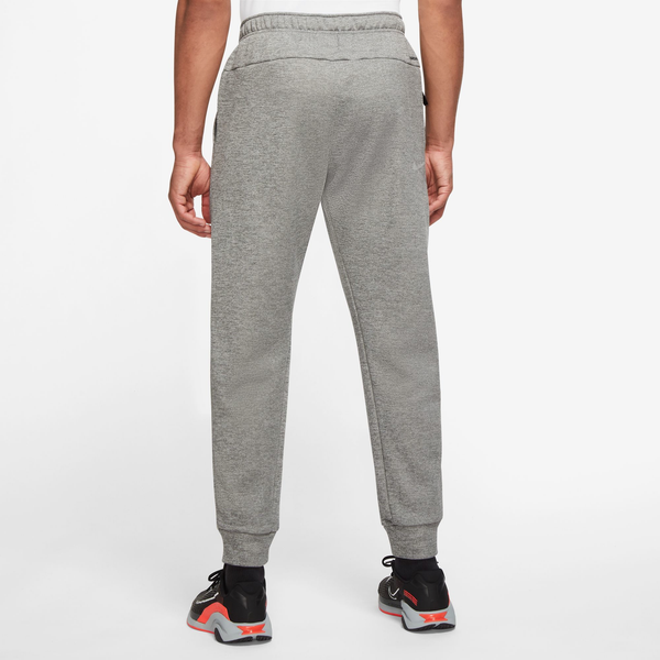 Nike Therma Fleece Taper Pants - Men's - Particle Grey/Dark Grey Heather/Black - Image 2