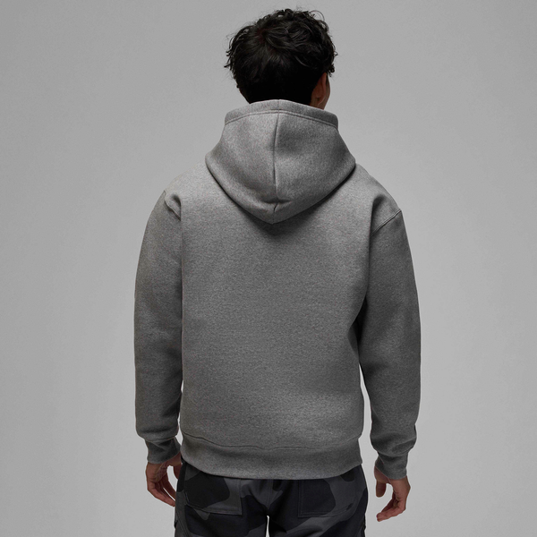 Jordan Jumpman Chimney Fleece Pullover - Men's - Carbon Heather/Black - Image 2