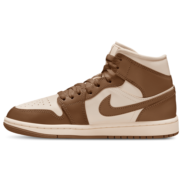 Jordan AJ 1 Mid - Women's - Light British Tan/Chalk - Image 2