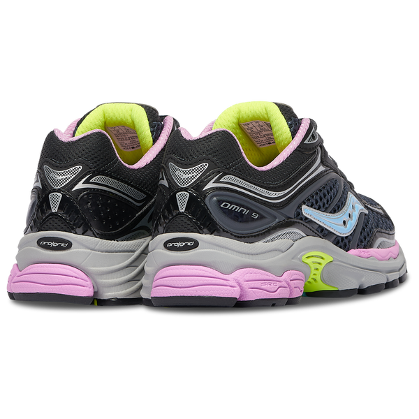 Saucony Progrid Omni 9 - Women's - Black/Pink/Blue - Image 3