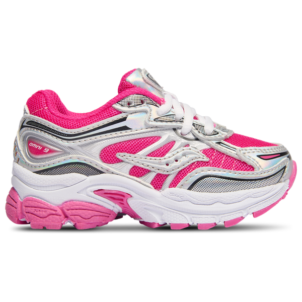 Saucony Omni 9 - Girls' Toddler - Pink/Silver